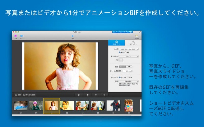 PicGIF Liteのキャプチャ