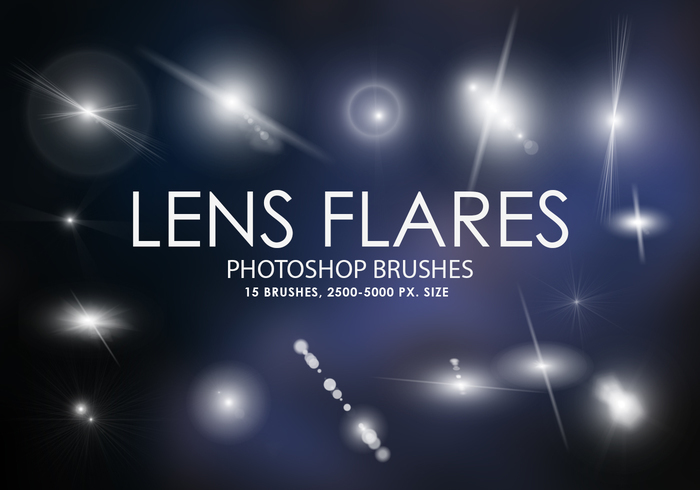 Free Lens Flares Photoshop Brushes 