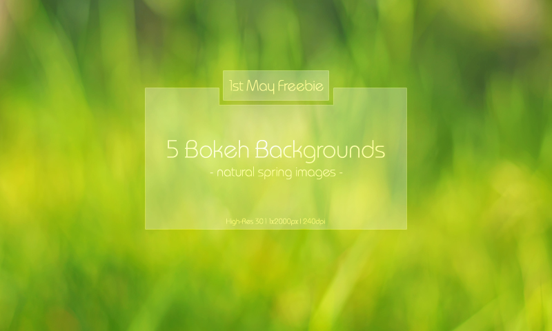 5 Spring Bokeh Backgrounds 