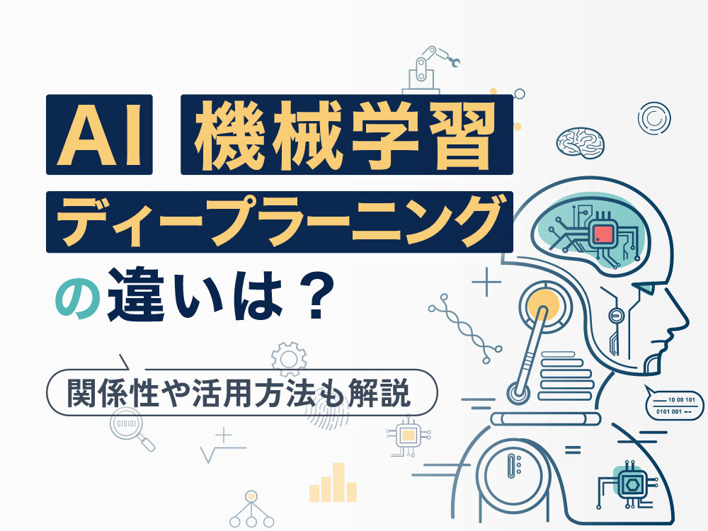 AI・機械学習・ディープラーニングの違いは？関係性や活用方法も解説