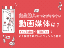 「商品購入につながりやすい動画媒体は？YouTubeやTikTokでよく視聴されているジャンルも紹介」の見出し画像