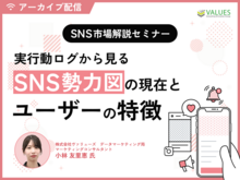 「【アーカイブ配信】SNS市場解説セミナー｜実行動ログから見るSNS勢力図の現在とユーザーの特徴を徹底解説」の見出し画像