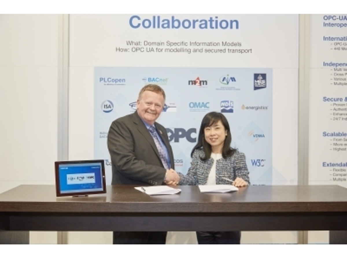 「OPC Foundation とCC-Link協会が、ハノーバフェアにてMoUを締結」の見出し画像
