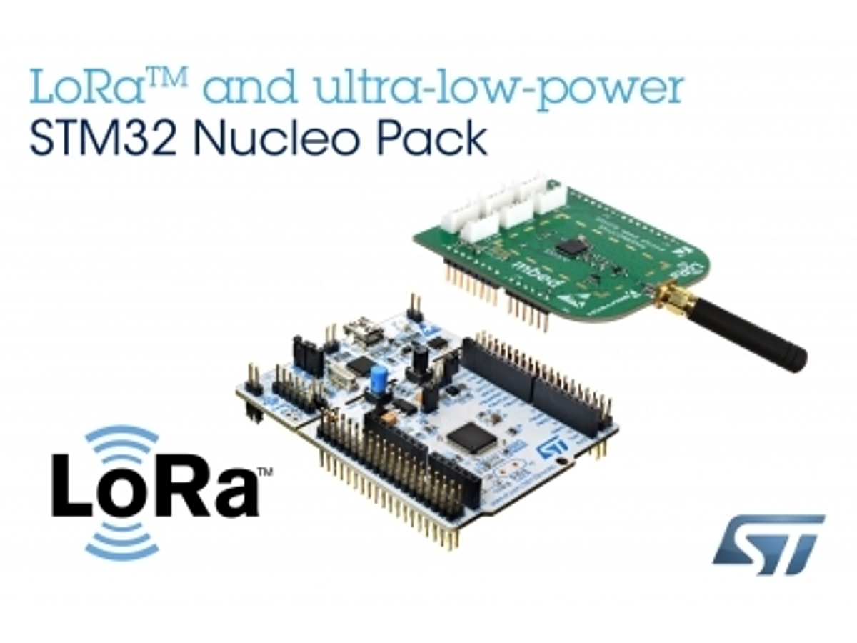 「LoRa(TM)に対応したIoT機器の開発を促進するSTM32搭載開発キットを発表」の見出し画像
