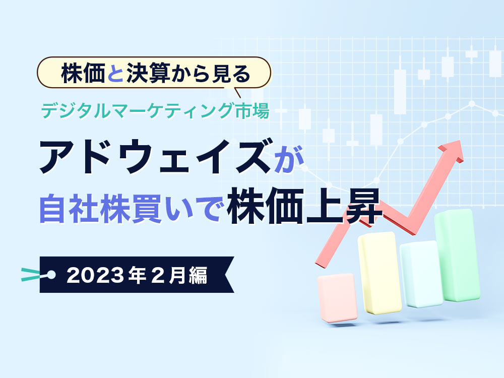 株価と決算から見る デジタルマーケティング市場【2023年2月編