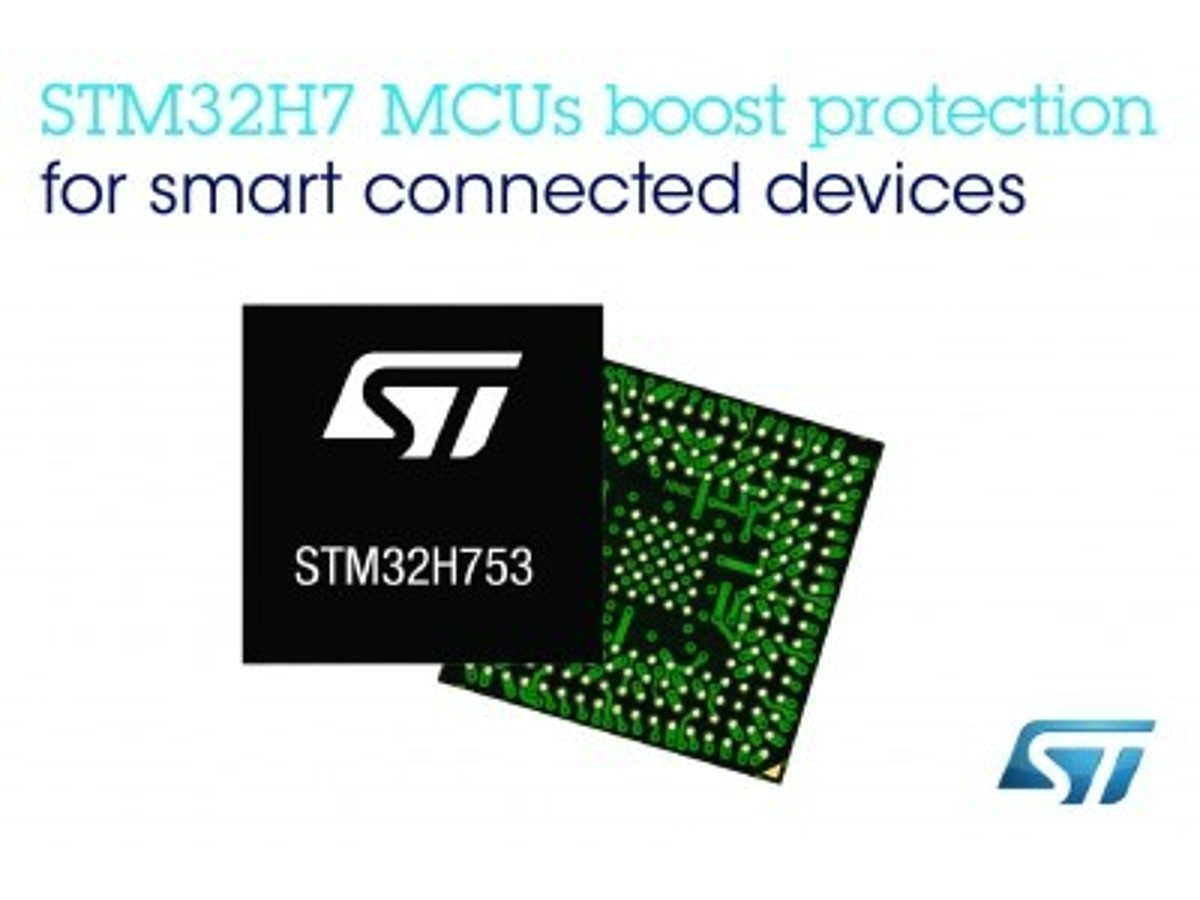 「STマイクロエレクトロニクスのSTM32H7マイコンが、ネットワーク接続機器の保護を強化するArm社のPlatform Security Architectureに対応」の見出し画像