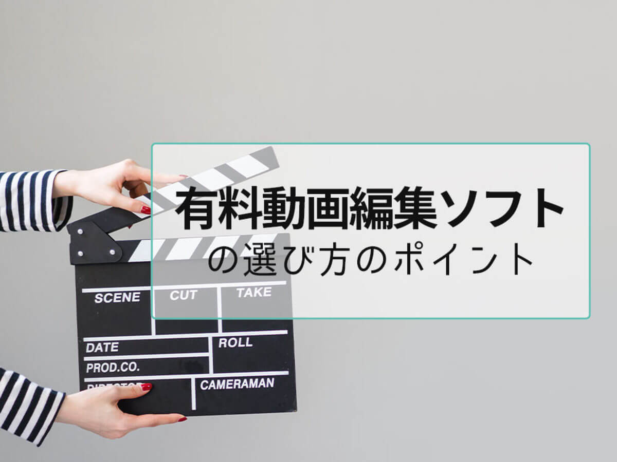 動画制作のための有料ソフト15選!目的を明確にしてから選ぼう