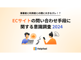 「ECサイトの問い合わせ手段に関する意識調査2024」の見出し画像