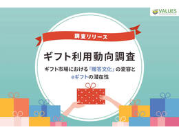 「ギフト利用動向調査」の見出し画像