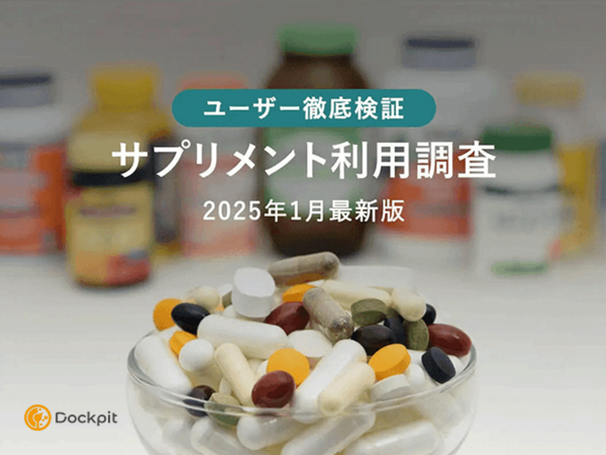 資料「【ユーザー徹底検証】サプリメント利用調査」の表紙画像